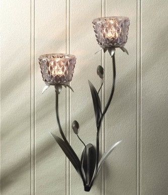 Photo 1 of Zingz & Thingz Iron and Glass Sconce
