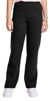 Photo 1 of Hanes Women's EcoSmart Open Bottom Leg Sweatpants (XL)