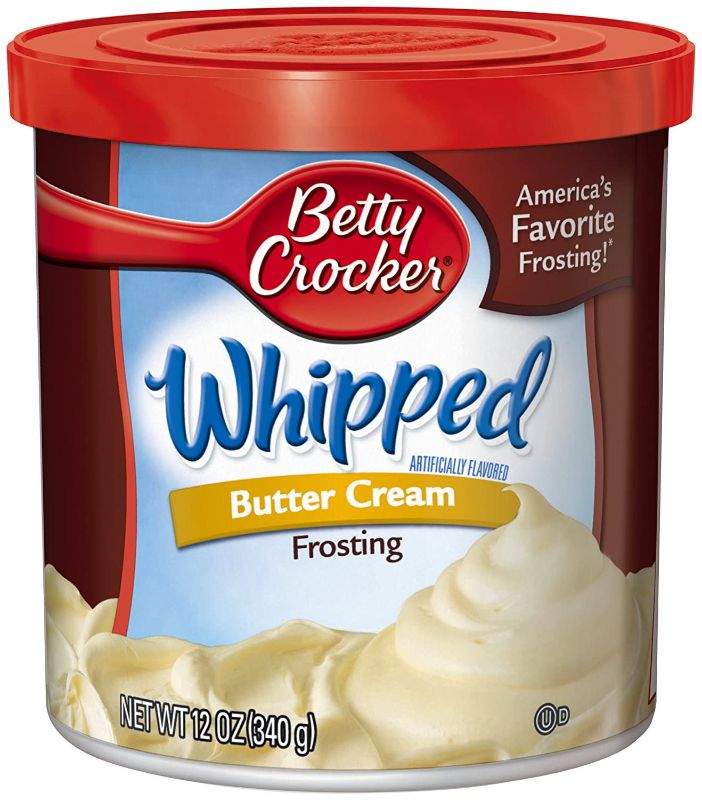 Photo 1 of Betty Crocker Gluten Free Whipped Butter Cream Frosting, 12 oz (Pack of 8) -- Best Before JUN 02 2022