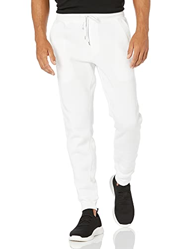 Photo 1 of Beverly Hills Polo Club Men's Basic Fleece Joggers, White 4732, Large
