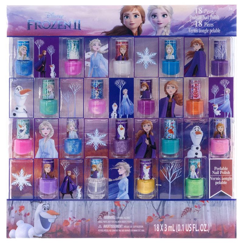 Photo 1 of Disney Frozen - Townley Girl Non-Toxic Water Based Peel-Off Nail Polish Set with Glittery and Opaque Colors