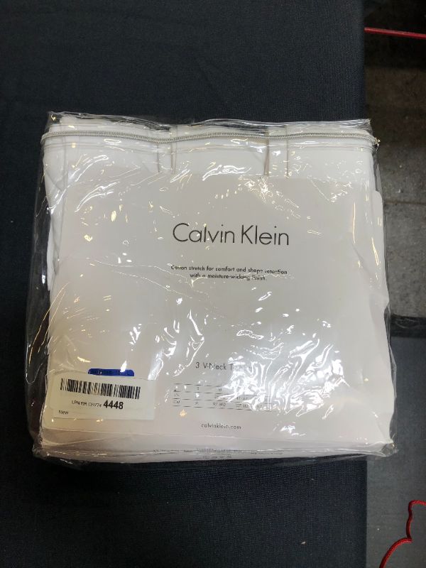 Photo 3 of Calvin Klein Cotton Stretch V-Neck, Classic Fit T-Shirt, Men's (3-pack)