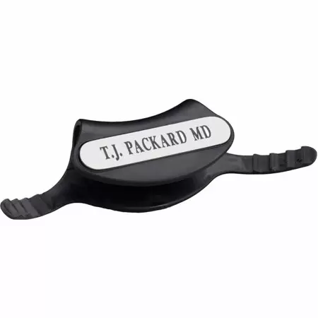 Photo 1 of 3M Littmann Stethoscope Identification Tag Black Engravable/Write-on Name Plate	