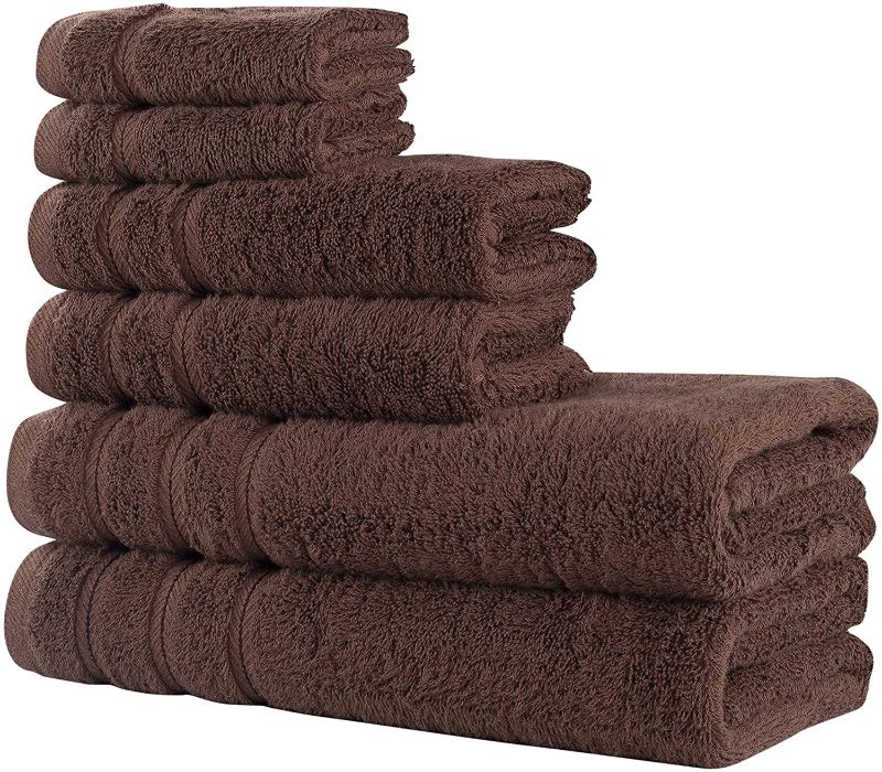 Photo 1 of Comfort Realm Ultra Soft 6 Piece Towel Set, Combed Cotton 600 GSM 100 Percent Cotton, 2 Bath Towels, 2 Hand Towels, 2 Face Towel
