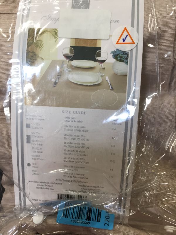 Photo 1 of Global Weavers Corp Tablecloth, 52 X 70 Inch Beige

