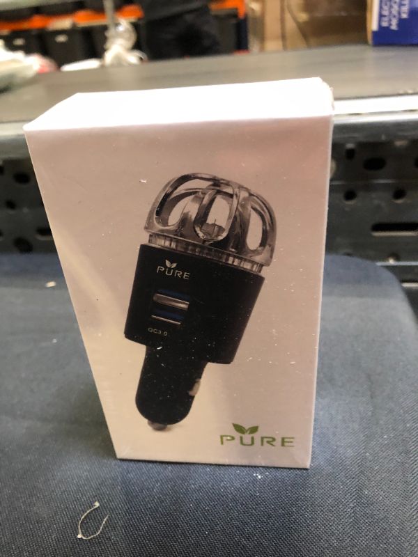 Photo 1 of Car Air Purifier Premium Air Ionizer & Car Charger Accessory w/ Dual USB Ports - Quick Charge 3.0 - Eliminate Allergens Bad Odor Pet Smell Smoke Pollen Mold Bacteria Viruses PM2.5 & VOCs Deodorizer
