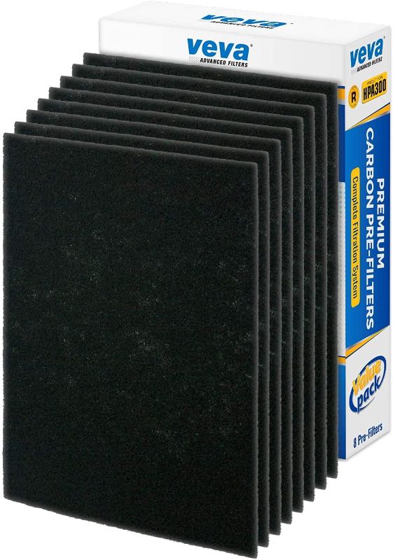 Photo 1 of VEVA Precut for HPA300 Premium Carbon Activated Pre Filters Compatible with HW Air Purifier. Precision Fit for Easy Installation Advanced Filters