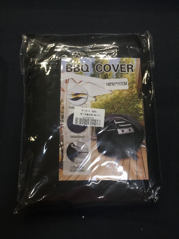 Photo 2 of Adocfan BBQ Grill Covers, Barbecue Grill Cover 58 Inch,210D Heavy Duty Waterproof,Grill Cover for Weber, Brinkmann, Char Broil Etc.Rip-Proof,Uv & Water-Resistant (57" L x 24" W x 46" H) (Black)
