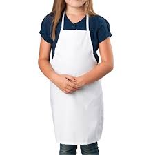 Photo 1 of 6 Pack - Kelly White Kids Apron, Small Bib
