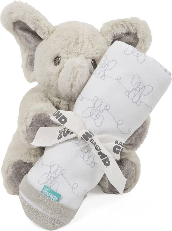 Photo 1 of Baby GUND Flappy the Elephant Stuffed Animal Plush with Blanket Baby Gift Set
