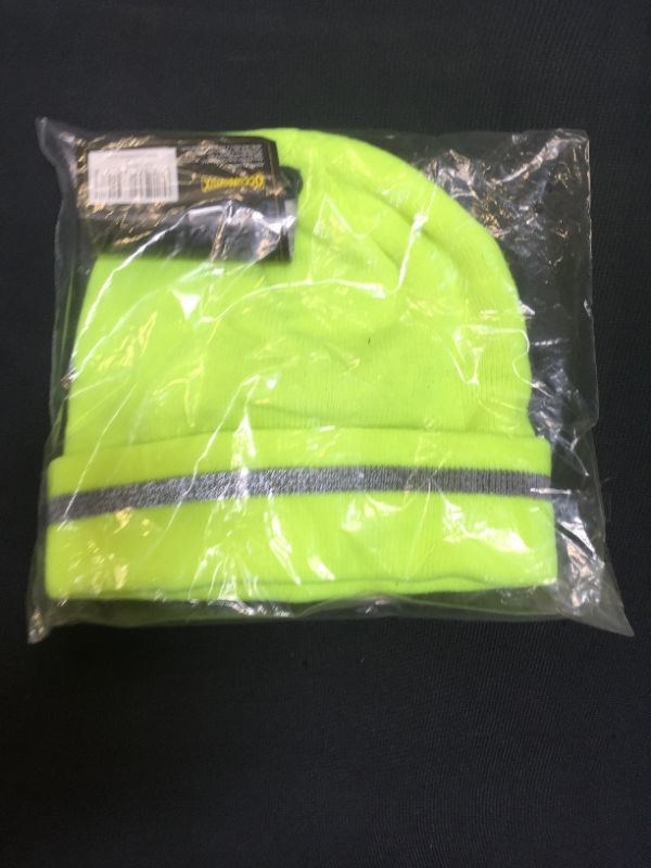 Photo 2 of One Size Universal Acrylic Fleece High Visibility Beanie
