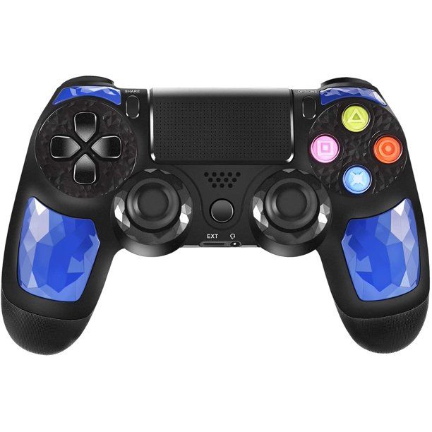 Photo 1 of ORDA Wireless Controller, Wireless Gamepad for PlayStation 4/Pro/Slim/PC/Smart TV/Laptop with Vibration and Audio Function, Mini LED Indicator, USB Cable and Anti-Slip
