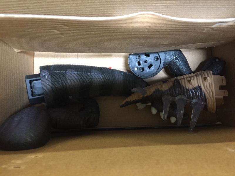 Photo 1 of 2 Pack Electronic Walking Dinosaur Toy with LED Light Up Eyes, Roaring Sound