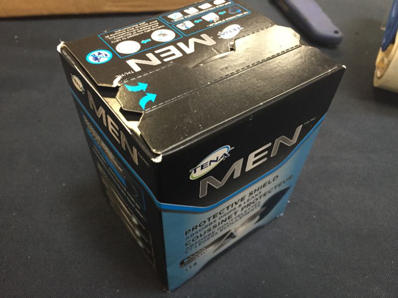 Photo 1 of 14 Count (1 Package) Tena Men Incontinence Shields - Very Light Absorbency, Blue, small
