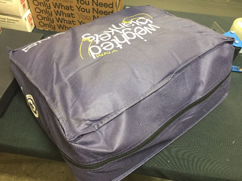 Photo 1 of Costway 15lbs Premium Cooling Heavy Weighted Blanket Soft Fabric Breathable 