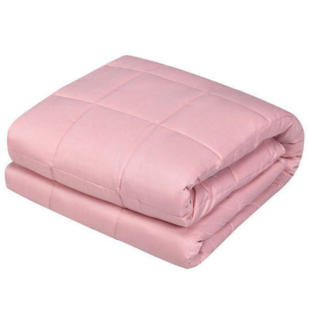 Photo 1 of Costway 15lbs Premium Cooling Heavy Weighted Blanket Soft Fabric Breathable 