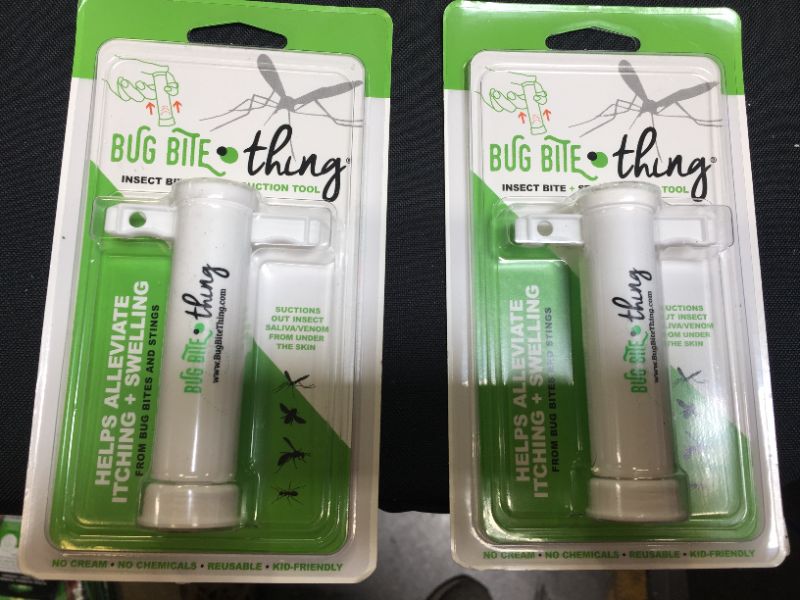 Photo 2 of 2 pack Bug Bite Thing Suction Tool, Poison Remover - Bug Bites and Bee/Wasp Stings, Natural Insect Bite Relief, Chemical Free - White/Single
