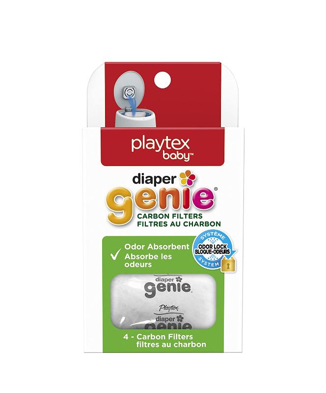 Photo 1 of 5 packs of Playtex Diaper Genie Carbon Filter, Ideal for Use with Diaper Genie Complete, Odor Eliminator
