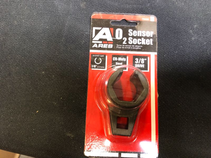 Photo 2 of ARES 70039-3/8-Inch Drive by 7/8-Inch (22mm) Offset Oxygen Sensor Socket - Wire Gate Accesses Sensor from Side, Preventing Damage to Wires