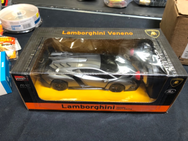 Photo 2 of RW 1/24 Scale Lamborghini Veneno Car Radio Remote Control Sport Racing Car RC,Silver
