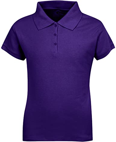 Photo 1 of --Size 7/8-- Premium Wear Girls Children Short Sleeve Polo Shirts Purple
