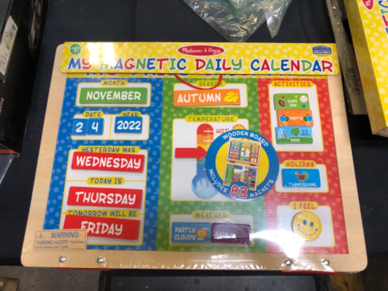 Photo 2 of Melissa & Doug My First Daily Magnetic Calendar
