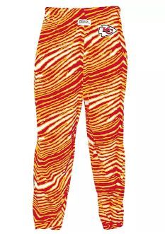 Photo 1 of Men's Zubaz Red/Yellow Kansas City Chiefs Zebra Pants sz M
