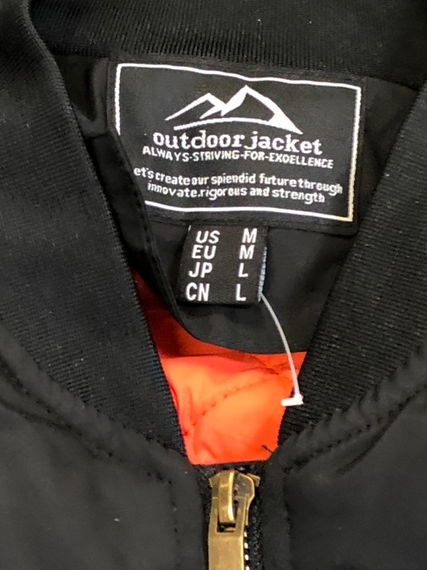 Photo 2 of OUTDOOR JACKET BLACK MENS MEDIUM