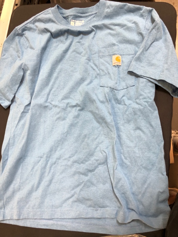 Photo 1 of MENS CARHARRT BLUE SHORT SLEEVE SIZE LARGE