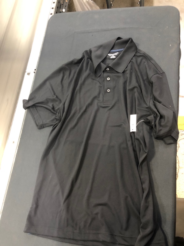 Photo 1 of Amazon Essentials Men's Regular-Fit Quick-Dry Golf Polo Shirt. Large
