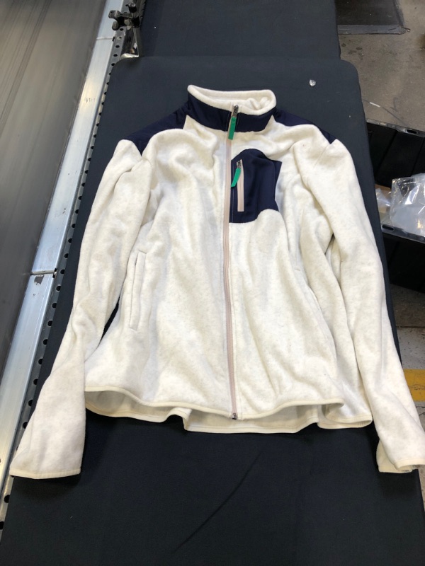 Photo 1 of Generic White and Blue Soft Jacket, XXL