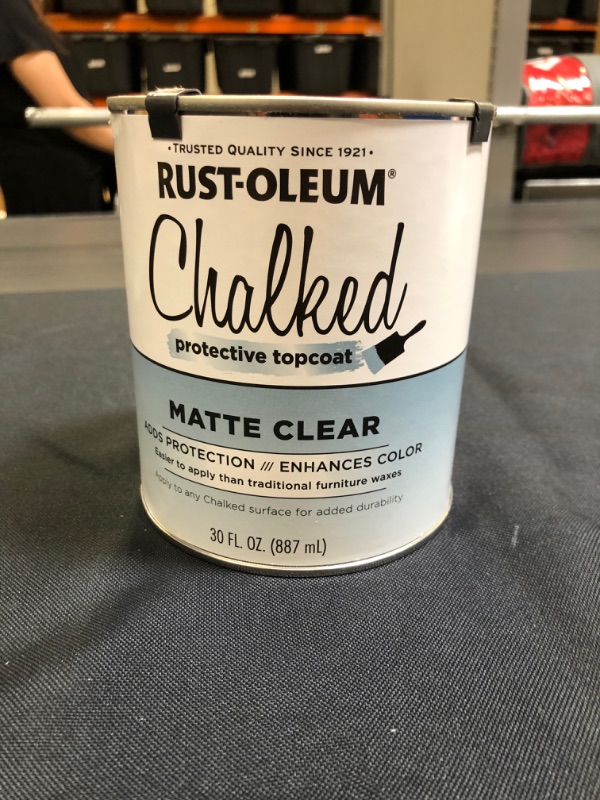 Photo 2 of 1 qt Rust-Oleum Brands 287722 Clear Chalked Ultra Matte Paint
