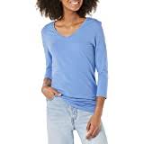 Photo 1 of Amazon Essentials Women's 3/4 Sleeve V-Neck T-Shirt, XXL
