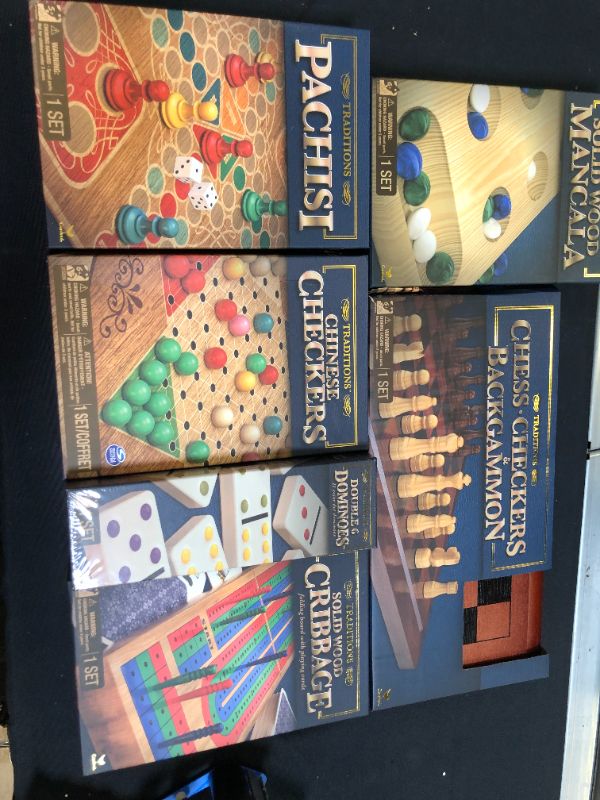 Photo 2 of Classic Board Games 6-Pack Bundle, for Adults, Families, and Kids Ages 6 and up
