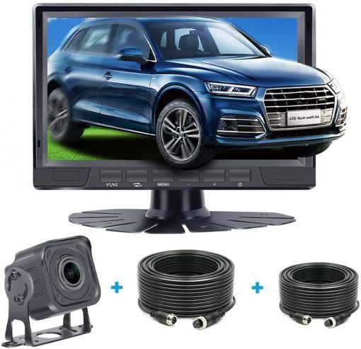 Photo 1 of B08LPW8PFF Kecxny AHD 1080P Backup Camera 7 Inch Monitor System Kit IP68 Waterproof Night Vision Rear/Front View Camera Driving/Reversing Wired Observation System for Truck, Trailer, Bus, Oversize Vehicles
