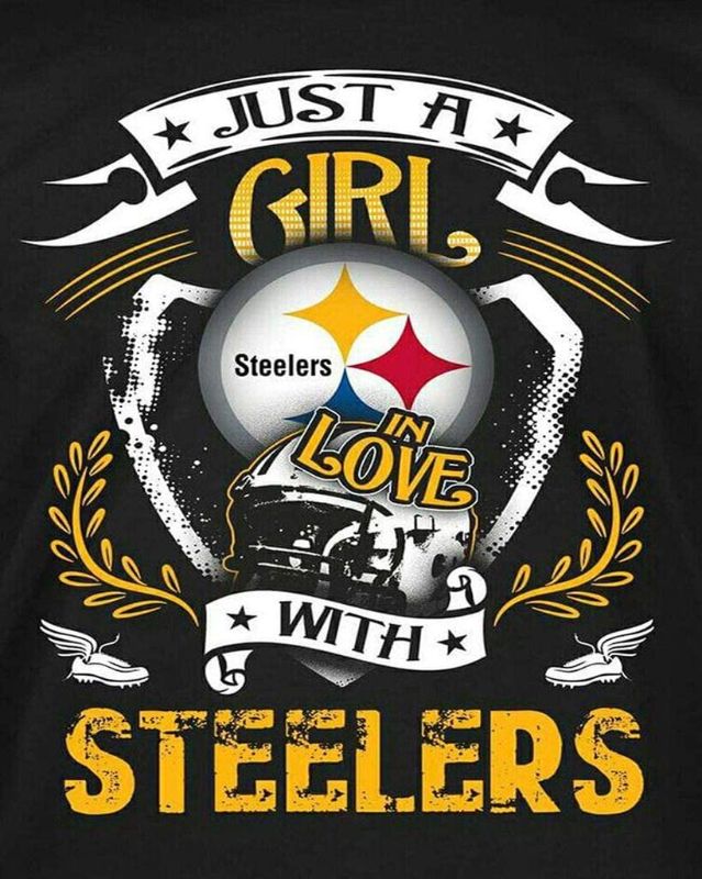 Photo 1 of 5D DIY Diamond Painting Just a Girl in Love with Pittsburgh Steelers 16x20 inches Round Drill Rhinestone Embroidery for Wall Decoration

