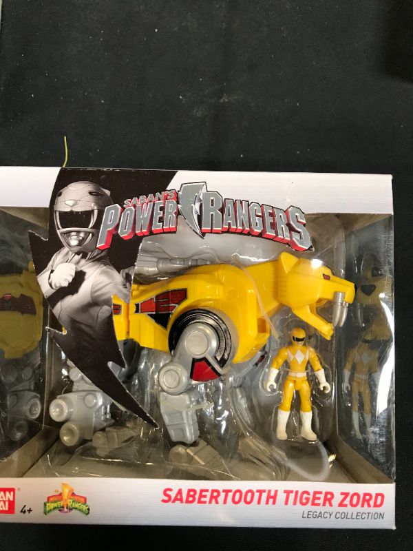 Photo 1 of Power Rangers Mighty Morphin Sabertooth Tiger Zord Action Figure, Sabretooth Tiger Zord
