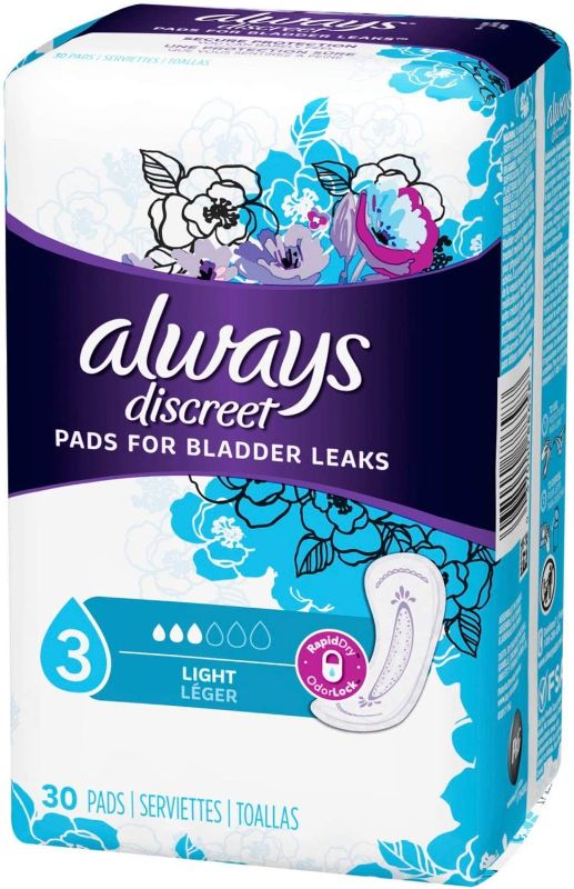 Photo 1 of Always Discreet Ultra Thin Incontinence Liners, Regular Length 30 ea ( Pack of 3) / Always Infinity FlexFoam Pads for Women, Size 3, Extra Heavy Absorbency, Unscented, 28 Count

