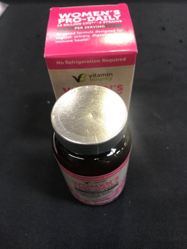 Photo 2 of Womens Vaginal Probiotic & Prebiotic, bv Defense & pH Balance, 10 Billion CFUs Per Serving with Cranberry, 5 Strains for Feminine Health, Vitamin Bounty
--BEST BY 06/2023--