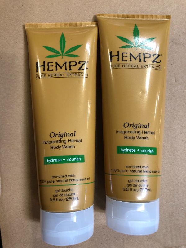 Photo 2 of 2x Hempz Original Invigorating Herbal Body Wash Unisex Body Wash 8.5 oz
