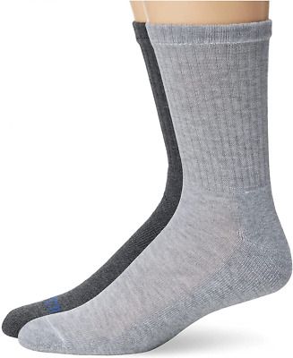 Photo 1 of Gildan Men's Polyester Half Cushion Mid-crew Socks, Shoe Size: 6-11, Grey