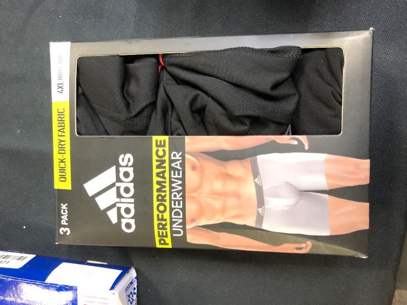 Photo 1 of adidas Men's Stretch Cotton Long Boxer Brief Underwear (3-Pack)
