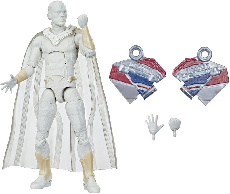 Photo 1 of Avengers Hasbro Marvel Legends Series 6-inch Action Figure Toy Vision, Premium Design and 2 Accessories, for Ages 4 and Up , White
