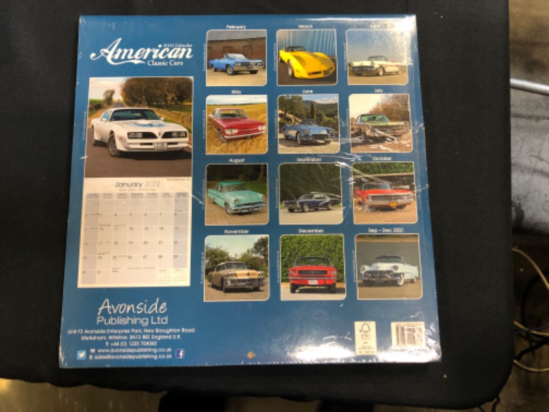 Photo 1 of Classic Car Calendar - Muscle Car Calendar - American Muscle Cars Calendar - Calendars 2021 - 2022 Wall Calendars - Car Calendar - American Classic Cars 16 Month Wall Calendar by Avonside Calendar – Wall Calendar, July 30, 2021 3 pack 
