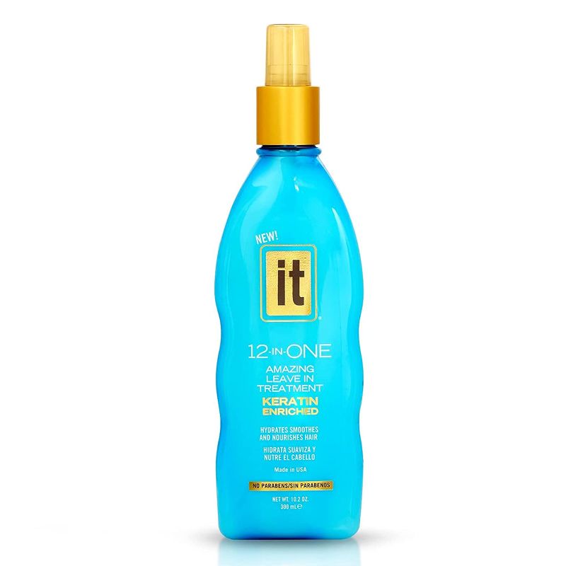 Photo 1 of 12-in-One Amazing Leave-In Hair Treatment Spray - Infused with Keratin and Borage Oil to Hydrate Smooth and Nourish Hair - Conditioner Spray Strengthens and Protects Dry & Damaged Hair - IT 12-in-One
