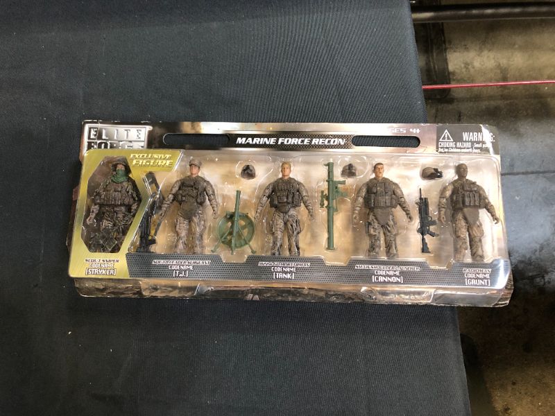 Photo 2 of Elite Force Marine Recon Action Figures – 5 Pack Military Toy Soldiers Playset | Realistic Gear and Accessories – Sunny Days Entertainment
