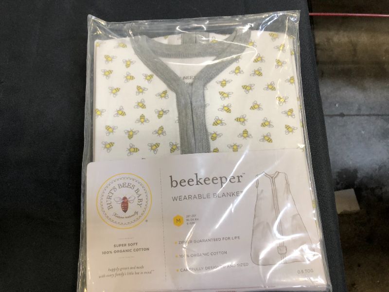 Photo 1 of Burt's Bees Baby Unisex-Baby Beekeeper Wearable Blanket, 100% Organic Cotton, Swaddle Transition Sleeping Bag size M
