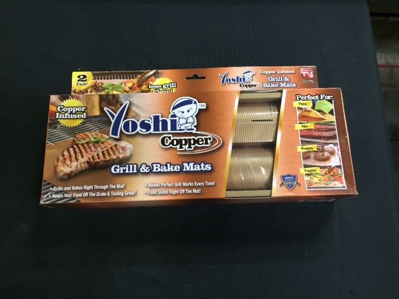 Photo 3 of YOSHI GRILL & BAKE MATS (2 Pack), Copper
