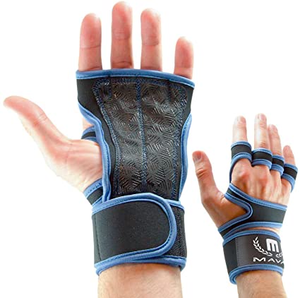 Photo 1 of Mava Sports Cross Training Gloves with Wrist Support for Fitness, WOD, Weightlifting, Gym Workout & Powerlifting - Silicone Padding, no Calluses - Men & Women, Strong Grip
