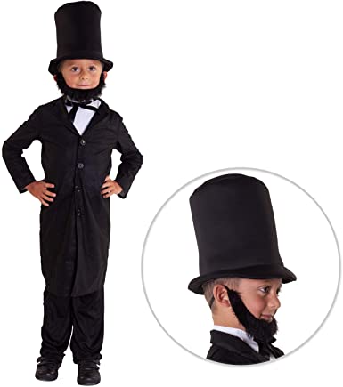 Photo 1 of Morph Costumes Abraham Lincoln Costume Kids Presidents Day Halloween Costume for Boys size L
